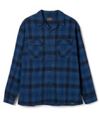 PENDLETON/ペンドルトン】オンブレ チェック オープンカラー