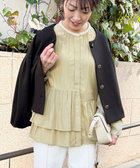 T/Rローンデザインヘムブラウス