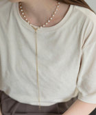 【grâce grace/グラスグラス】【WEB STAFF守屋☆】パイプ淡水パールネックレス