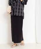 《手洗い可能》《セットアップ対応》スウェットライク2WAYニットスカート