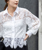 ウォッシャブルレースシャツ