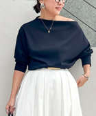 《セットアップ対応》ウォッシャブルボートネックライトダンボールプルオーバー