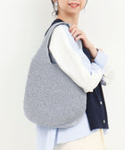 メタリックコード編みトートバッグ