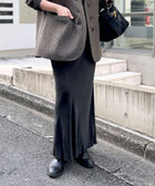 ［WEB限定 SPECIAL SALE！］ウォッシャブルフィブリルサテンバイヤススカート