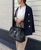 ひねりベルトレザートートバッグ