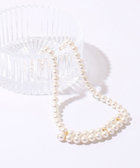 【grâce graceグラスグラス】シェルパールオーバーショートネックレス