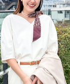 【WEB限定】ウォッシャブルハートネックカットソー