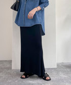 【選べるスカート丈】リブニットタイトスカート