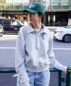 【MAQWEL/マクウェル】ウォッシャブルスタンドネックスウェット