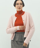 ヘアリークルーネックニットジャケット