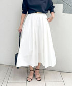 ウォッシャブルタフタタックフレアロングスカート