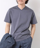 【#】《ビジカジ対応》シルケットスムース Vネック ドレスTシャツ 25SS