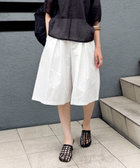 ［WEB限定 SPECIAL SALE！］【MAQWEL/マクウェル】ウォッシャブルタックキュロットパンツ