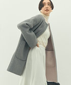 バイカラーリバーコート