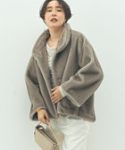 ECOPELフェイクファーショートコート