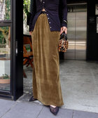 ［WEB限定 SPECIAL PRICE！］【MAQWEL/マクウェル】ウォッシャブルベロアロングスカート