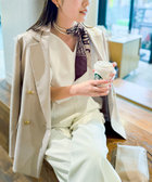 《セットアップ対応》ウォッシャブルハイスペック麻調ダブルジャケット