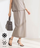 ［WEB限定 SPECIAL SALE！］《セットアップ対応/接触冷感》【BECシリーズ】ウォッシャブルハイスペックジャージギャザータイトスカート