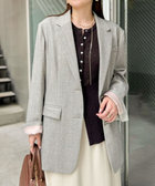 シルクネップツイードオーバージャケット