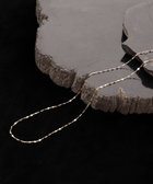 【grace grace/グラスグラス】10Kペタルチェーンショートネックレス(40cm )