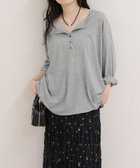ヘンリー2WAYルーズロンTシャツ