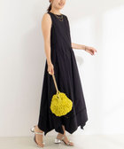 【MARILYN MOON/マリリーンムーン】ledder lace handkerchief skirt dress
