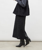 《セットアップ対応》ウォッシャブルフェザーチュールタイトスカート