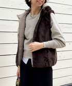 ファイングロス×ファー リバーシブルベスト