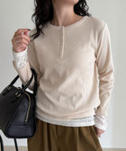 ［WEB限定 SPECIAL PRICE！］レイヤード風ヘンリーネックプルオーバー