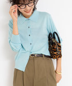 《手洗い可能》16Gマレー襟付きカーディガン