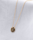 【grâce grace/グラスグラス】ラウンドプレートネックレス