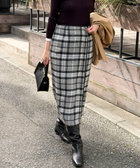 チェックラップスカート