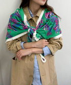 POM Amsterdam/ポムアムステルダム】プリント三角ストール（4-0524-1