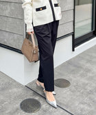 ウォッシャブル裏起毛イージーテーパードパンツ