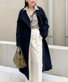 アンゴラビーバーベルテッドロングコート