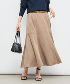 ［WEB限定 SPECIAL PRICE！］《セットアップ対応》ウォッシャブルストレッチスエードフレアスカート