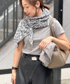 トライアングルレオパード柄ストール