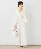 ウォッシャブルバックサテンサロペット