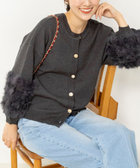 【TORRAZZO DONNA/トラッゾドンナ】2WAY Rabbit Fur knit Top