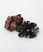 【grâce grace/グラスグラス】レオパードコンビシュシュ