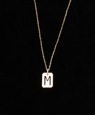 【grâce grace/グラスグラス】10KイニシャルプレートNL-M