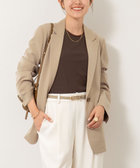 《セットアップ対応》ウォッシャブルストレッチギャバテーラードジャケット