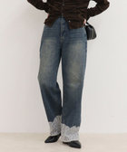 Dual Hem Lace Denim