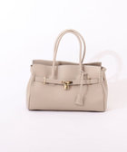 ひねりベルトレザートートバッグ