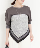 薄手プリントスクエアストール