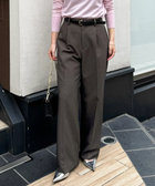 ウォッシャブルウール調愛されイージーワイドパンツ