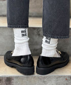 【松葉☆別注アイテム】【nolnol/ノルノル】ロゴリブソックス