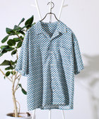 【GLOSTER/グロスター】オールオーバーパターン シャツ 柄シャツ アロハシャツ オープンカラー