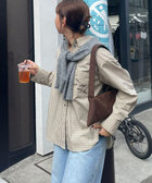 チェック刺繍シャツ