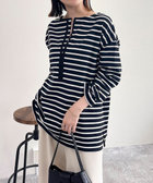 ボーダースナップテープBIG ロンTシャツ